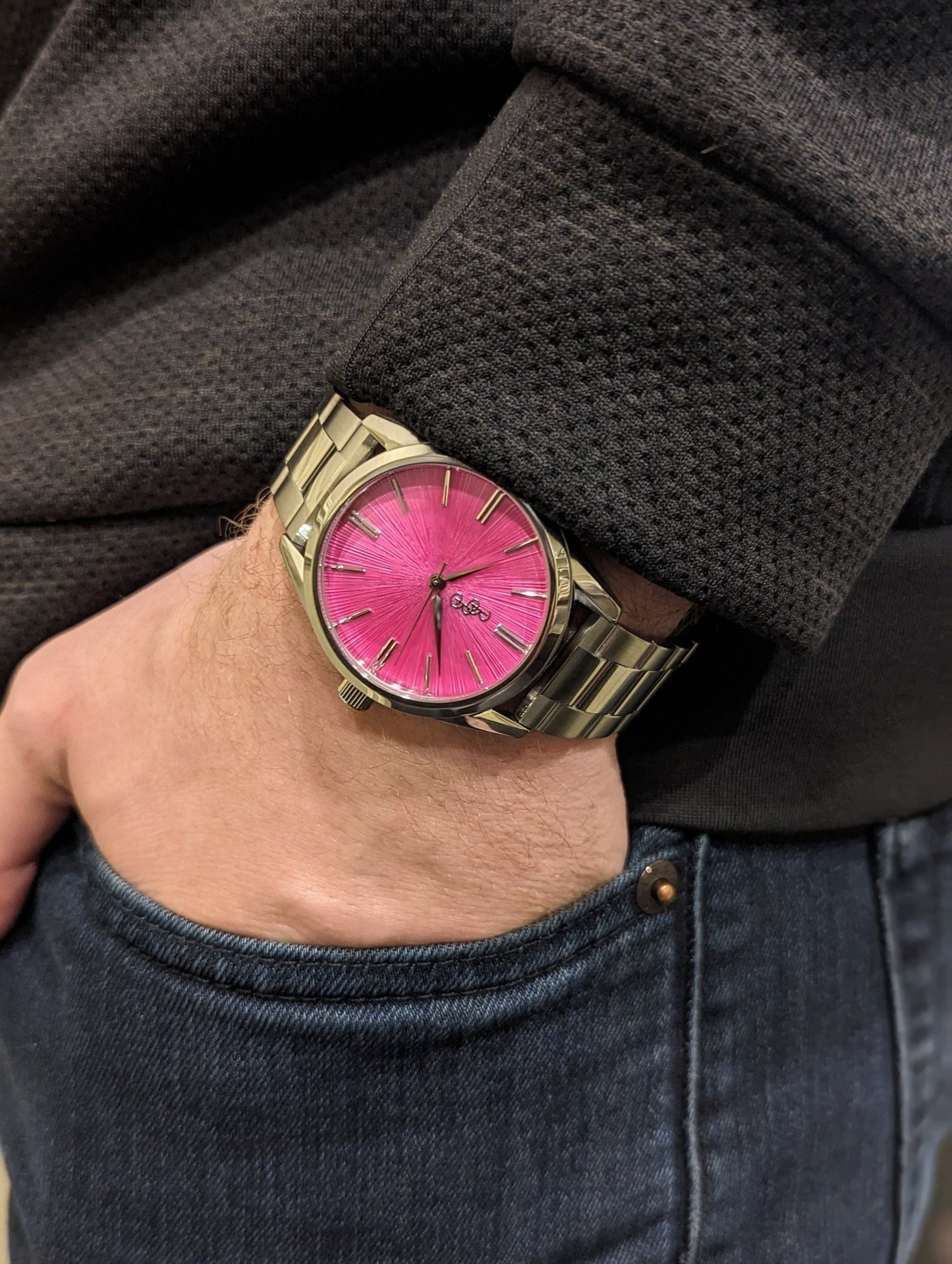 Beyond Boring Watch Co. Pink Sunburst Watch - Angler's Pro Tackle & Outdoors