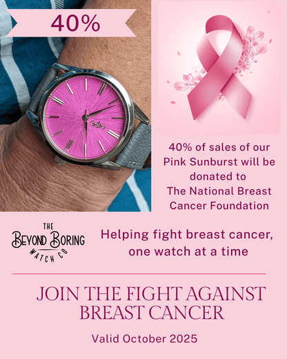 Beyond Boring Watch Co. Pink Sunburst Watch - Angler's Pro Tackle & Outdoors
