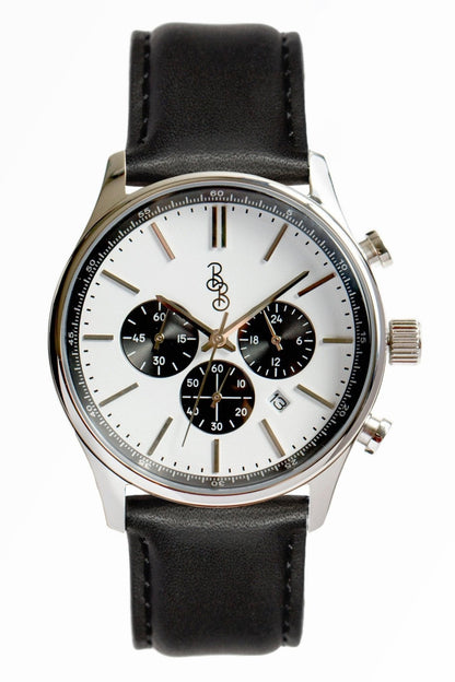 Beyond Boring Watch Co. White and Black Chronograph - Angler's Pro Tackle & Outdoors