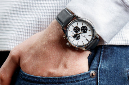 Beyond Boring Watch Co. White and Black Chronograph - Angler's Pro Tackle & Outdoors