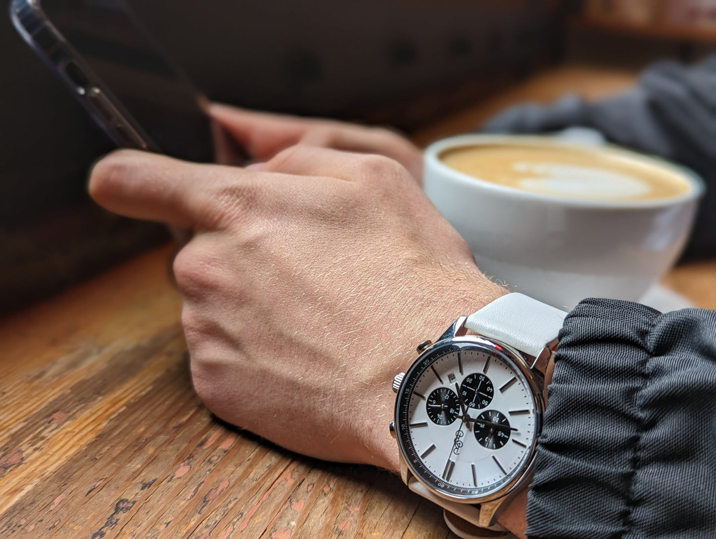 Beyond Boring Watch Co. White and Black Chronograph - Angler's Pro Tackle & Outdoors