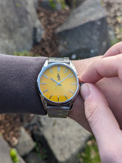 Beyond Boring Watch Co. Yellow Sunburst Watch - Angler's Pro Tackle & Outdoors
