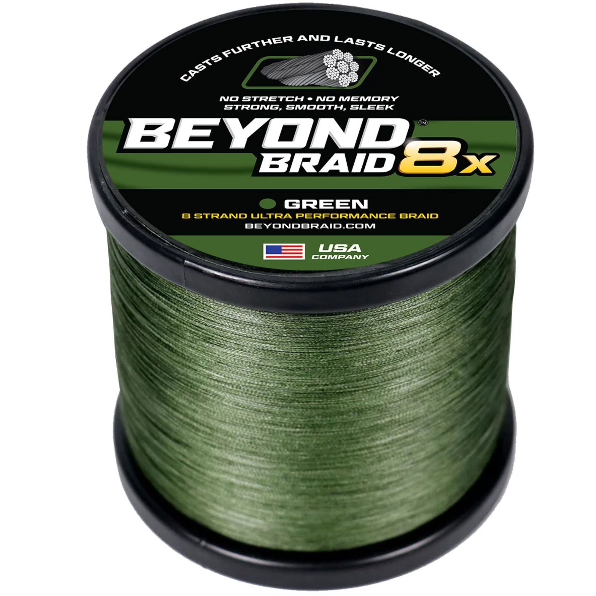 Beyond Braid - 8 Strand Braided Fishing Line Series - Super Sleek & Smooth Braided Fishing Line - High Performance Fishing Line For Saltwater & Freshwater - Angler's Pro Tackle & Outdoors