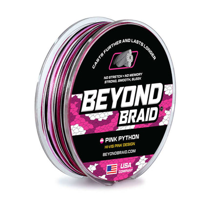 Beyond Braid - Pink Python Hi - Vis Braid - Angler's Pro Tackle & Outdoors