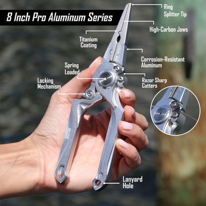 Beyond Braid Pro Aluminum Series 8" Inch Pliers - Angler's Pro Tackle & Outdoors
