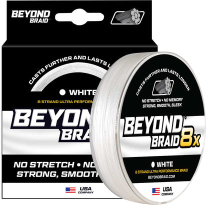 Beyond Braid - White 8X - Ultra Performance 8 Strand - Angler's Pro Tackle & Outdoors