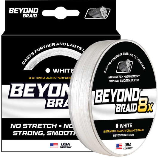 Beyond Braid - White 8X - Ultra Performance 8 Strand - Angler's Pro Tackle & Outdoors