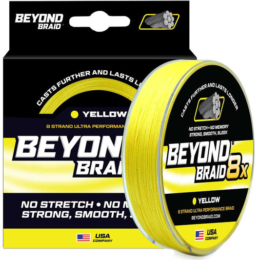Beyond Braid - Yellow 8X - Ultra Performance 8 Strand - Angler's Pro Tackle & Outdoors
