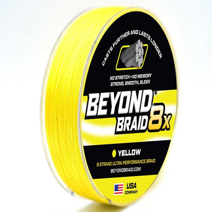 Beyond Braid - Yellow 8X - Ultra Performance 8 Strand - Angler's Pro Tackle & Outdoors