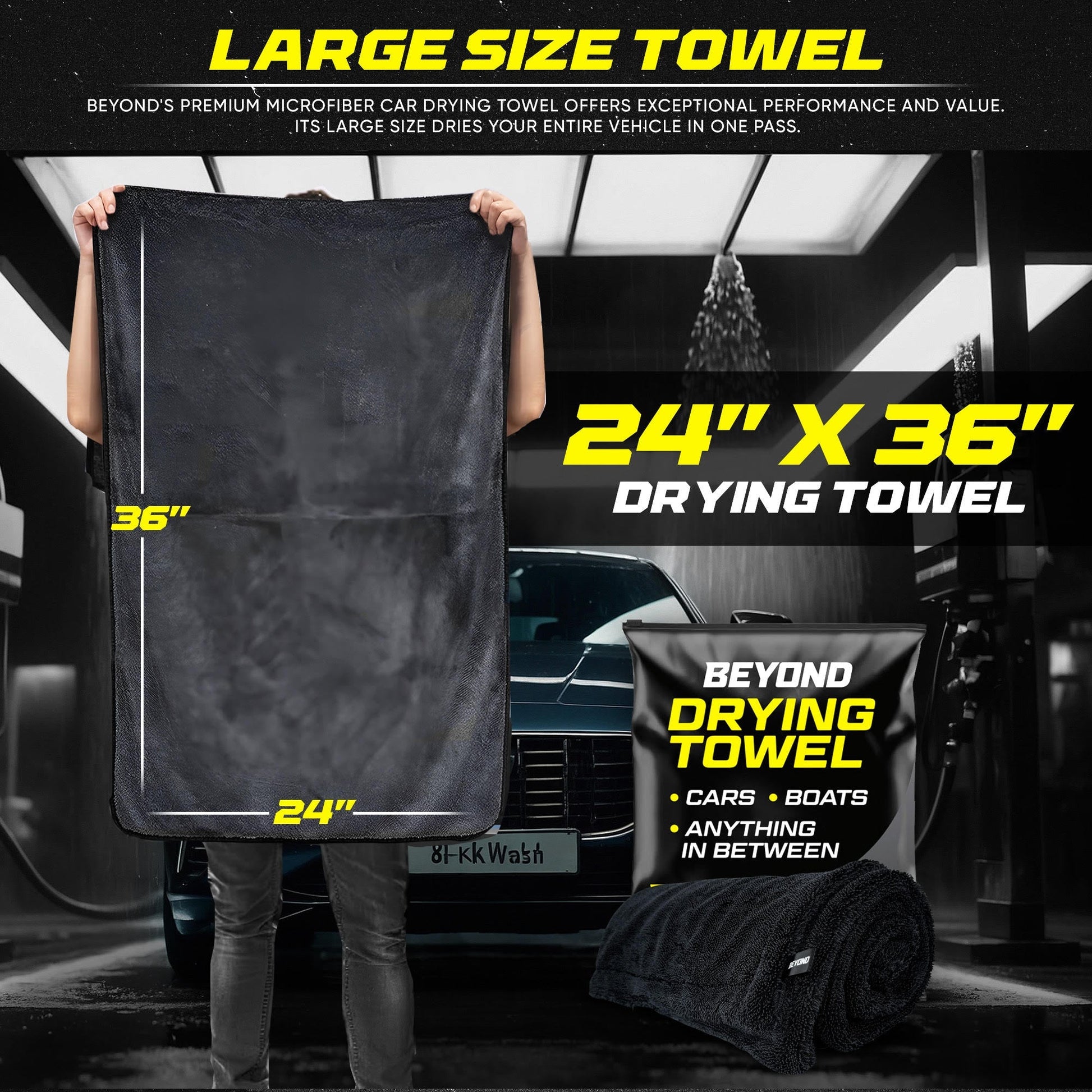 Beyond Drying Towel - Super Absorbent Large Premium Microfiber Towel - Angler's Pro Tackle & Outdoors
