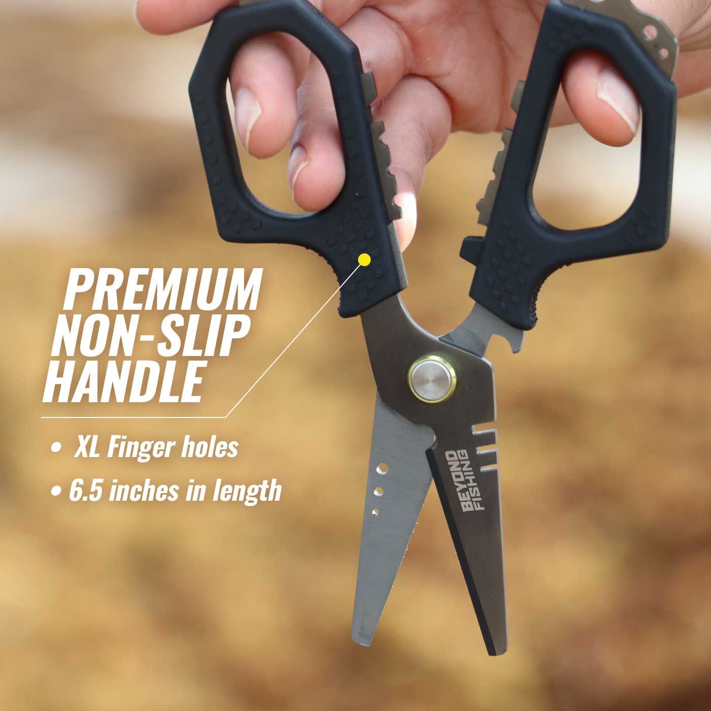 Beyond Fishing 6.5" Pro Shears - Premium Braid Cutting Scissors - Angler's Pro Tackle & Outdoors