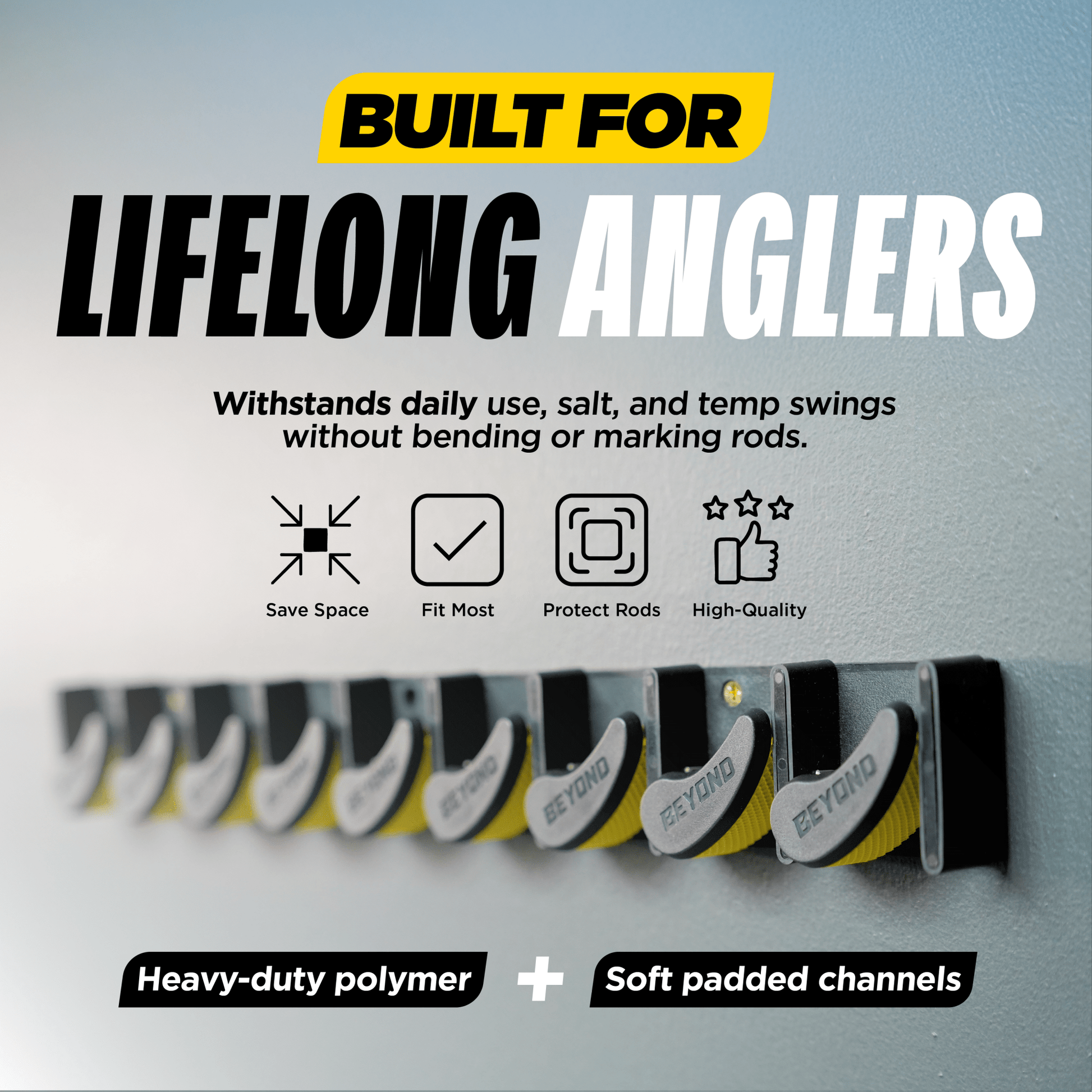 Beyond Fishing GripLock Vertical Fishing Rod Rack - Angler's Pro Tackle & Outdoors