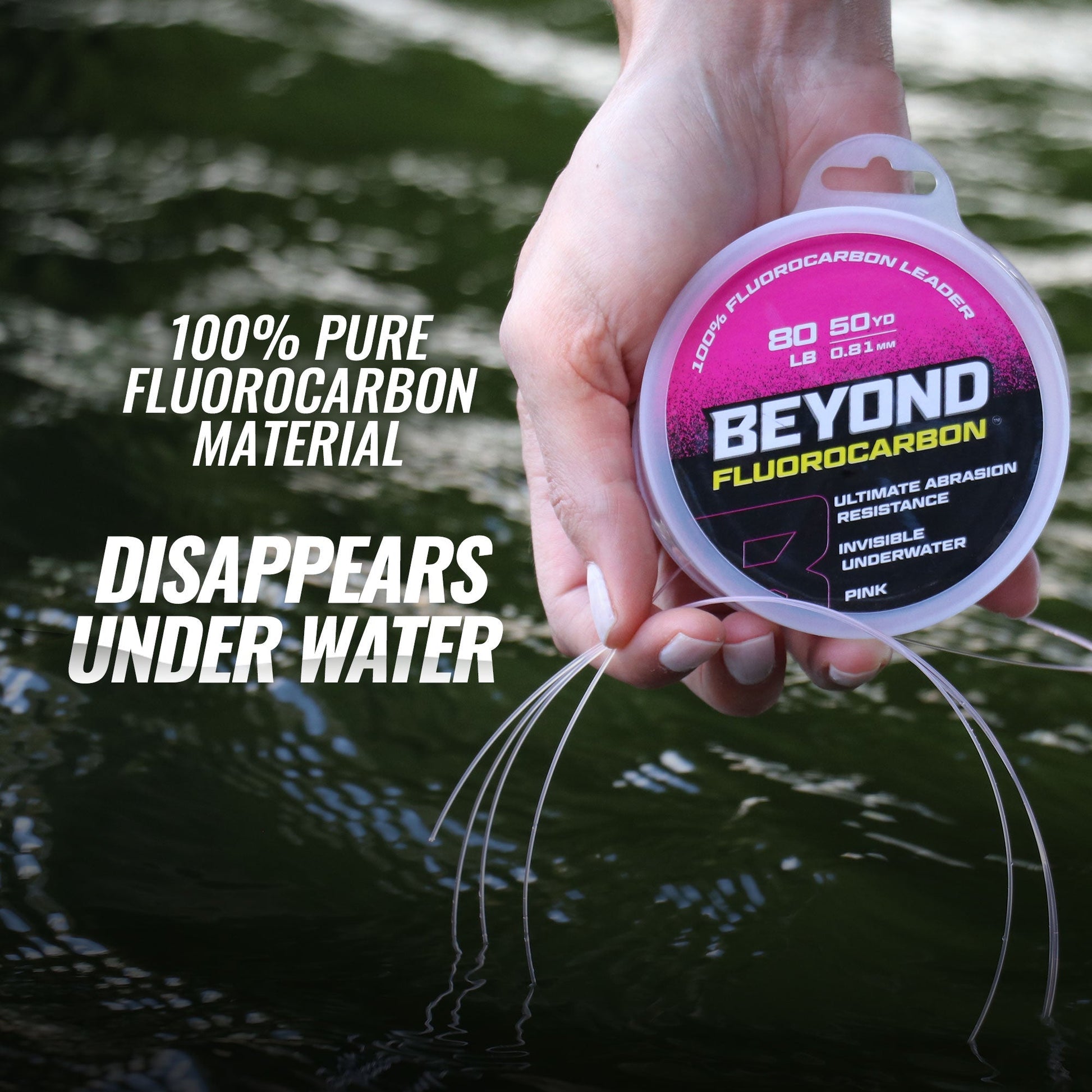 Beyond Fluorocarbon Leader Material 50YD - Pink - Angler's Pro Tackle & Outdoors
