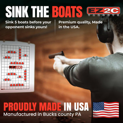 EZ2C Four Fun Game Styles: Paper Targets Shooting Range 11"x17" USA MADE