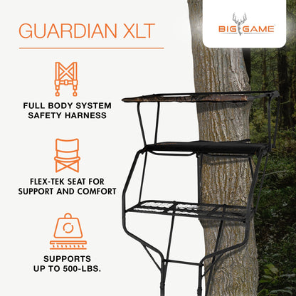 Big Game Guardian XLT 18 Foot 2 Person Deer Hunting Ladder Climbing Tree Stand - Angler's Pro Tackle & Outdoors