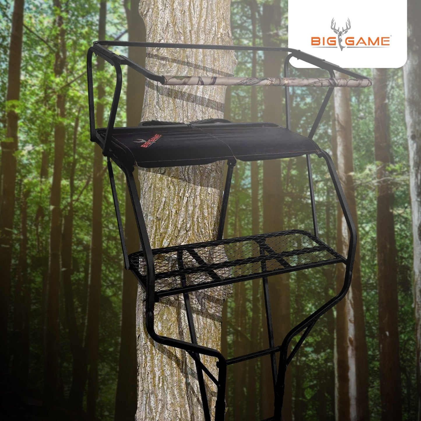 Big Game Guardian XLT 18 Foot 2 Person Deer Hunting Ladder Climbing Tree Stand - Angler's Pro Tackle & Outdoors