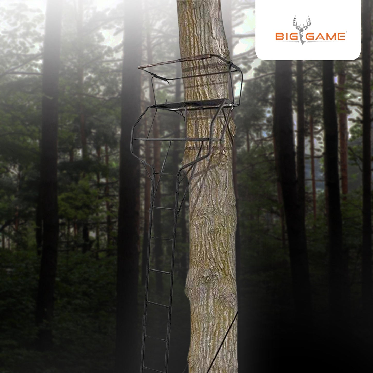 Big Game Guardian XLT 18 Foot 2 Person Deer Hunting Ladder Climbing Tree Stand - Angler's Pro Tackle & Outdoors