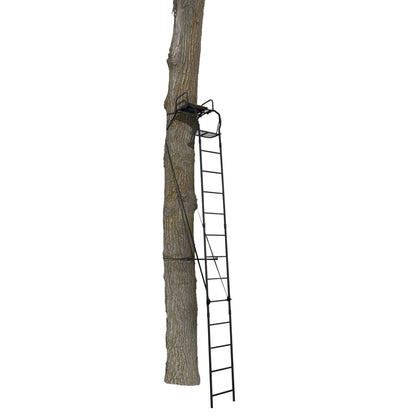 Big Game The Warrior Pro 1 Person Deer Hunting Ladder Climbing Tree Stand, Black - Angler's Pro Tackle & Outdoors