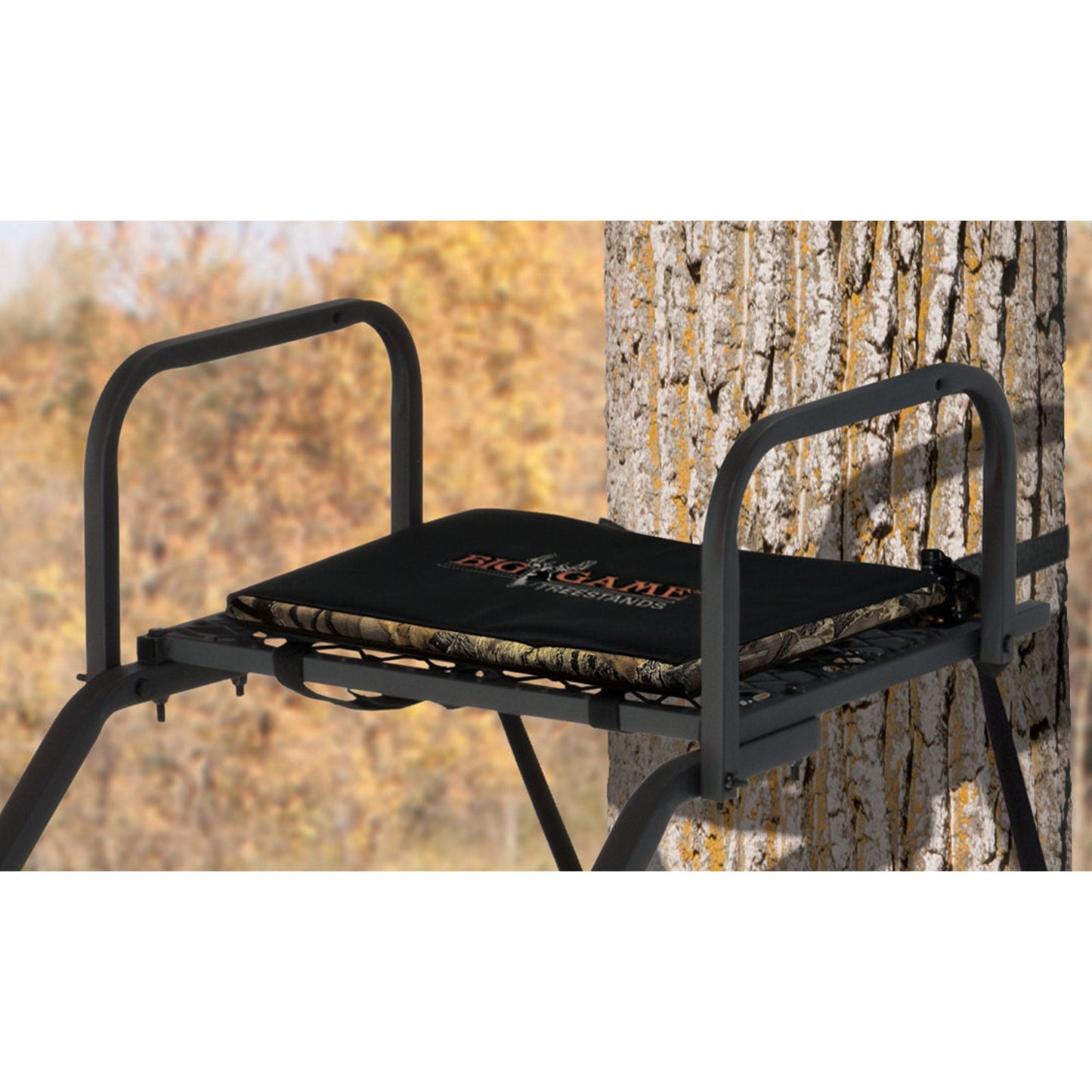 Big Game The Warrior Pro 1 Person Deer Hunting Ladder Climbing Tree Stand, Black - Angler's Pro Tackle & Outdoors