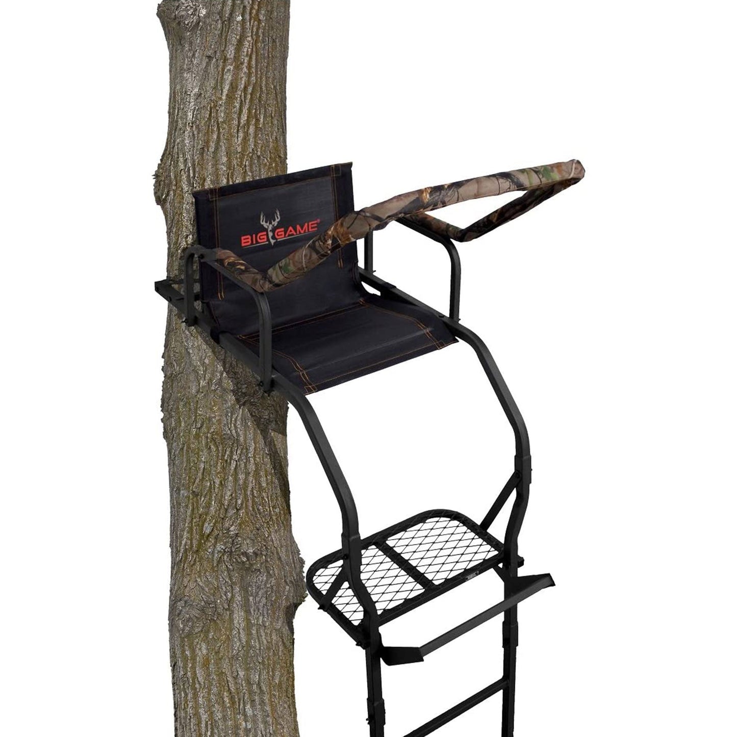 Big Game Warrior DXT 17 Foot 1 Person Deer Hunting Ladder Climbing Tree Stand - Angler's Pro Tackle & Outdoors