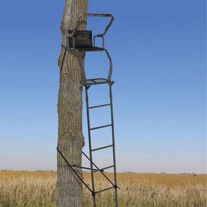 Big Game Warrior DXT 17' Portable Hunting Outside Tree Stand Ladder (2 Pack) - Angler's Pro Tackle & Outdoors