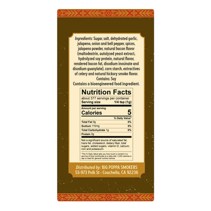 Big Poppa's Jallelujah Jalapeño Bacon Seasoning - 13.3oz - Angler's Pro Tackle & Outdoors