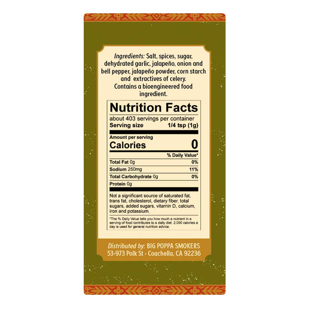 Big Poppa's Jallelujah Jalapeño Seasoning - 14oz - Angler's Pro Tackle & Outdoors