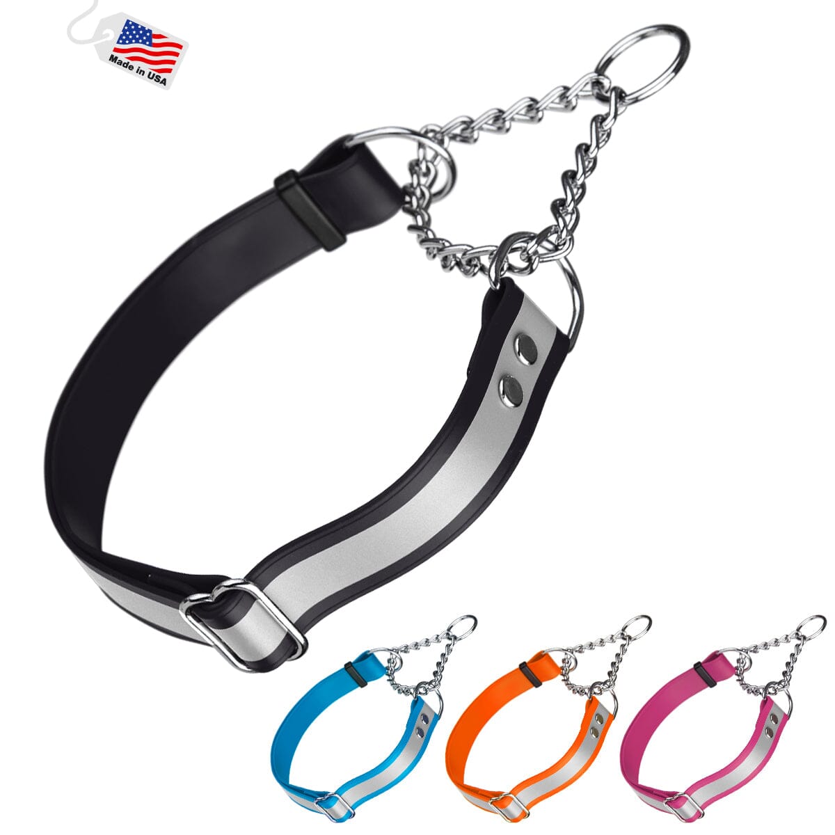Dogline Reflective Biothane Martingale Collar
