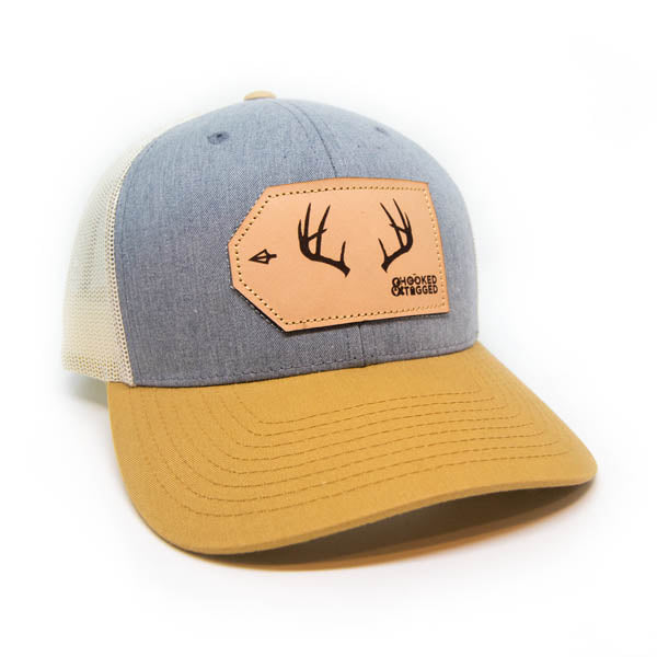Hooked & Tagged  - Buck Antler Patch Hat