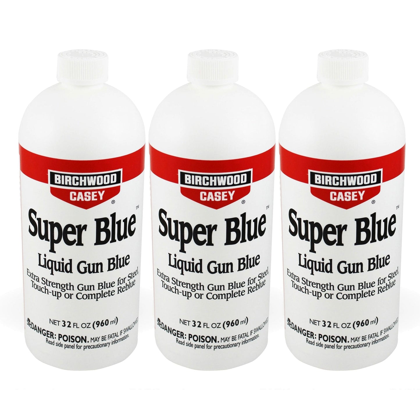 Birchwood Casey 32 fl. oz. Super Blue Double Strength Liquid Gun Blue (3 Pack) - Angler's Pro Tackle & Outdoors