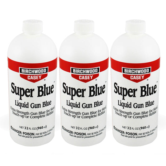 Birchwood Casey 32 fl. oz. Super Blue Double Strength Liquid Gun Blue (3 Pack) - Angler's Pro Tackle & Outdoors