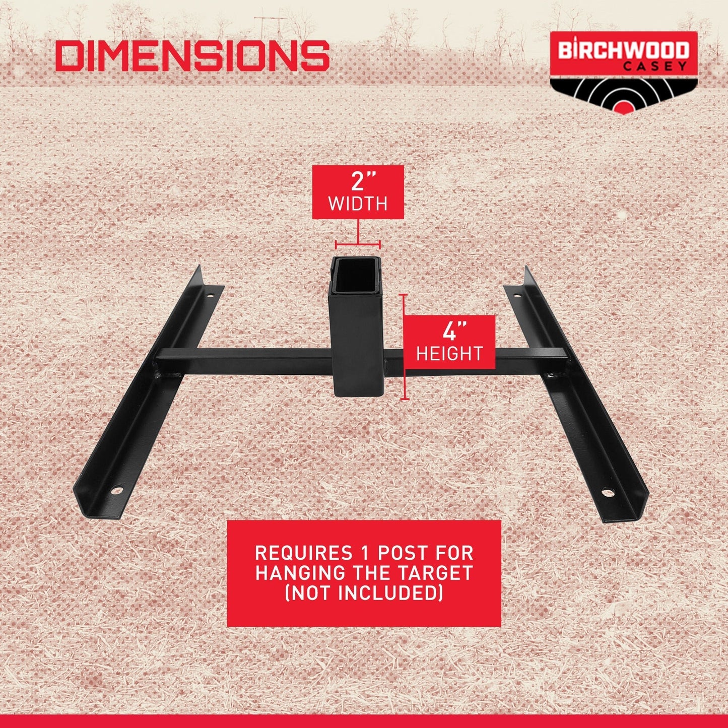 Birchwood Casey 49024 Heavy Duty 2 x 4 Nested Steel Shooting Gong Target Stand - Angler's Pro Tackle & Outdoors