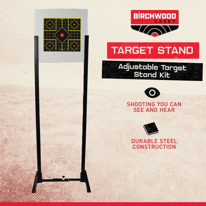 Birchwood Casey Adjustable Target Stand Kit with 6 Uprights and 1 Target Backer - Angler's Pro Tackle & Outdoors