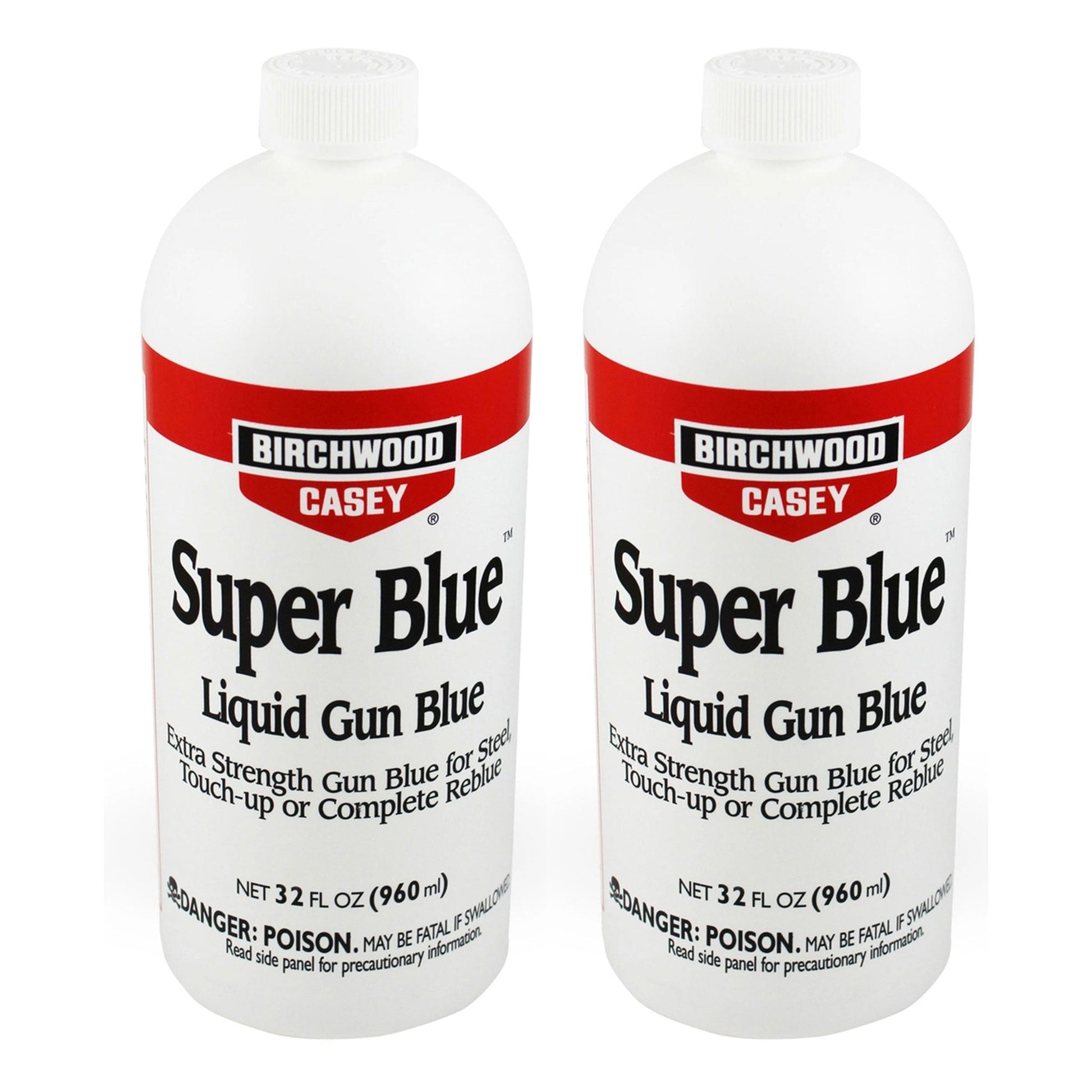 Birchwood Casey Super Blue Double Strength Liquid Gun Blue, 32 Fl Oz (2 Pack) - Angler's Pro Tackle & Outdoors