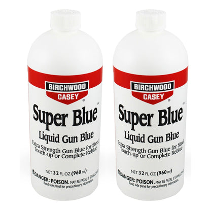 Birchwood Casey Super Blue Double Strength Liquid Gun Blue, 32 Fl Oz (2 Pack) - Angler's Pro Tackle & Outdoors