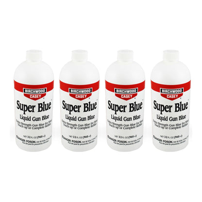 Birchwood Casey Super Blue Double Strength Liquid Gun Blue, 32 Fl Oz (4 Pack) - Angler's Pro Tackle & Outdoors