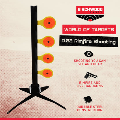 Birchwood Casey World of Targets 0.22 Rimfire Gun Dueling Tree Shooting Target - Angler's Pro Tackle & Outdoors