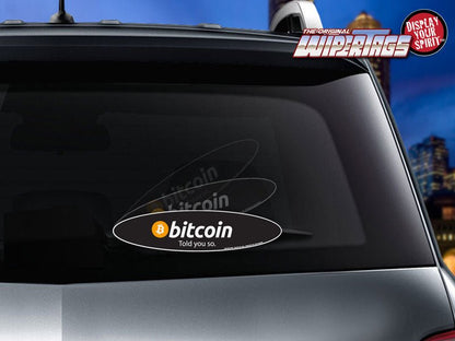 Bitcoin - Told You So WiperTags - Angler's Pro Tackle & Outdoors
