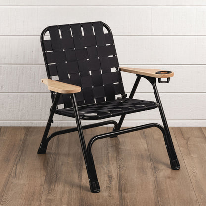 Picnic Time Lux Woven Camp Chair