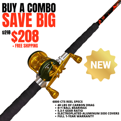 Catfish Pro Black Dragon Fire Casting Rod