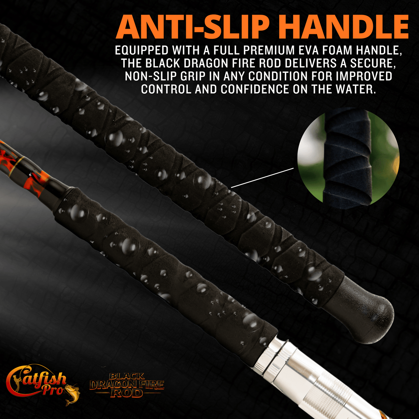 Catfish Pro Black Dragon Fire Casting Rod
