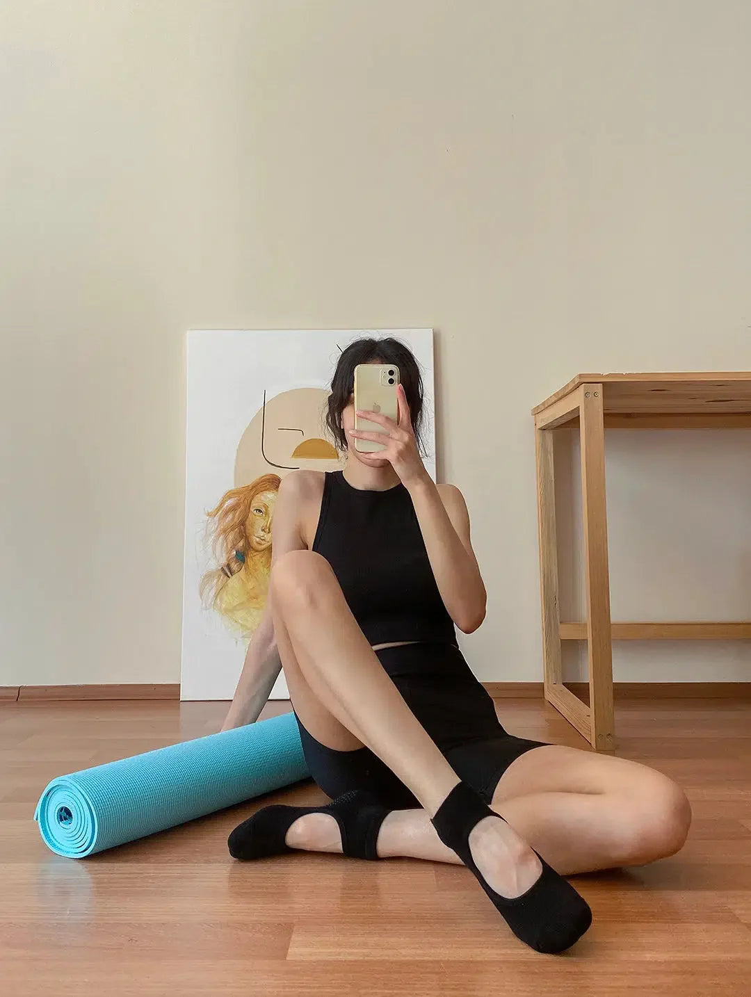 GoWith Women's Non Slip No Show Grip Socks for Yoga & Pilates