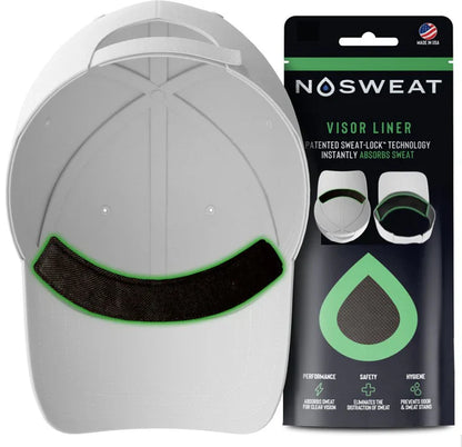NoSweat Hat Liners - Patented SweatLock™ For All Hat Types