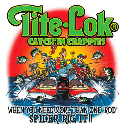 Tite-Lok Black Widow Supreme Rod Holder 24” Deck