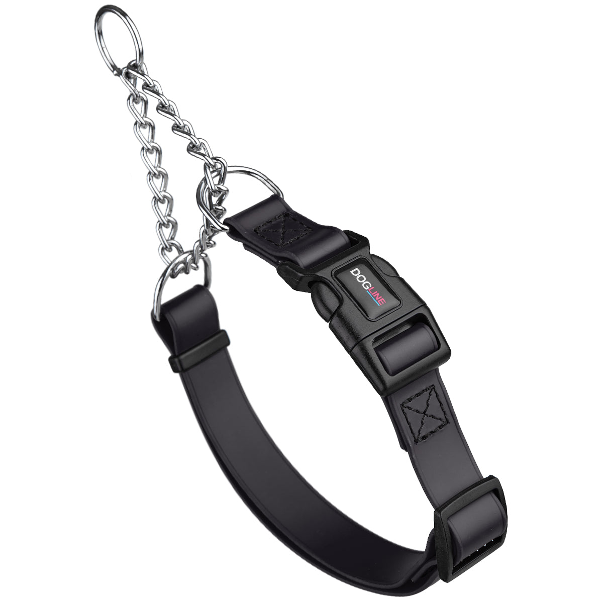 Dogline Biothane Adjustable Martingale Collar with Quick Release Buckle