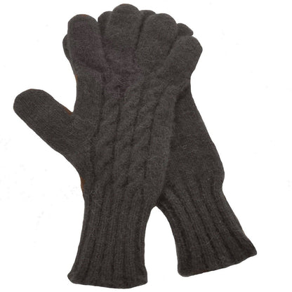 The Buffalo Wool Co. Extreme Gear Ladies Cabled Gloves