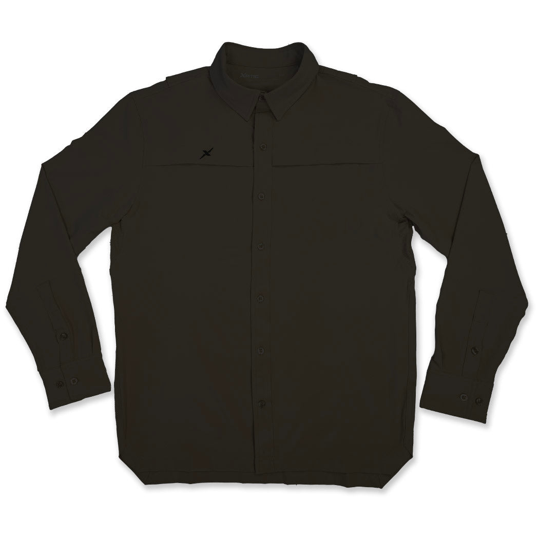 Xotic - Long Sleeve Solid Lifestyle Button Down w/ REPEL-X