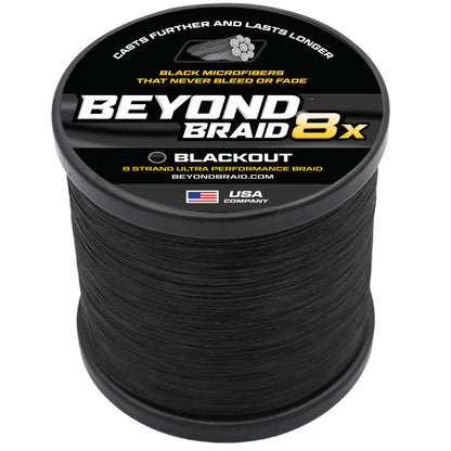 Beyond Braid - Blackout 8X NO FADE BRAID - Ultra Performance 8 Strand