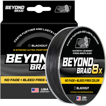 Beyond Braid - Blackout 8X NO FADE BRAID - Ultra Performance 8 Strand