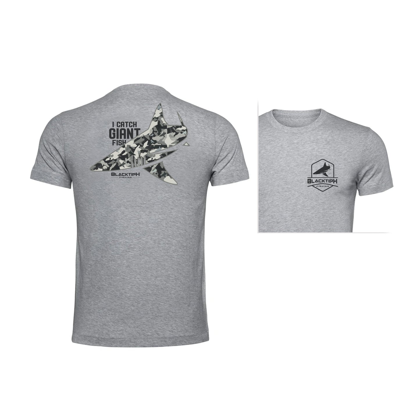 BlacktipH "I Catch Giant Fish" with Polyblend Fabric Lifestyle T-Shirt - Angler's Pro Tackle & Outdoors